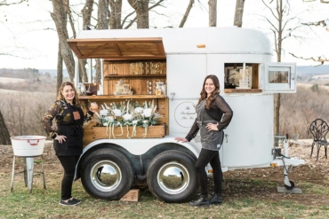 The Backyard Bar Company is a Completely Customizable, Mobile Pop-Up Horse Trailer Bar Serving the Lehigh Valley