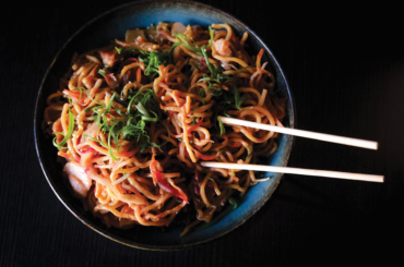 Make Randevoo’s Crispy Pork Belly Lo Mein